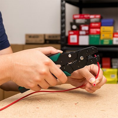 Pince à sertir professionnelle | TechPro - Outils Expert
